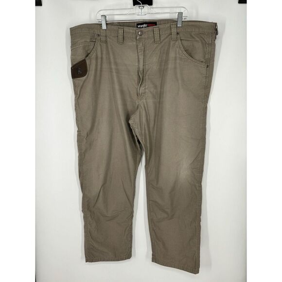 Wrangler Riggs Workwear‎ Ripstop Cargo Pants Chino Utility Carpenter Size 46x30 - Picture 1 of 10